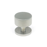 High quality image of From The Anvil - Satin Chrome Judd Cabinet Knob - 32mm (Plain) | Sku. 50415 | Trade Door Handles, Kendal.