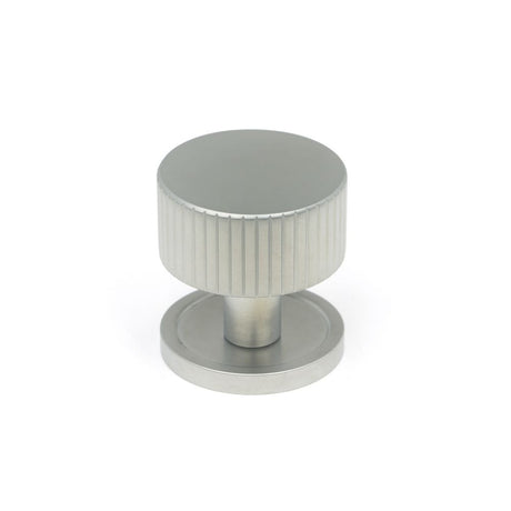 High quality image of From The Anvil - Satin Chrome Judd Cabinet Knob - 32mm (Plain) | Sku. 50415 | Trade Door Handles, Kendal.