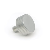 This is an image showing From The Anvil - Satin Chrome Judd Cabinet Knob - 32mm (No rose) available from trade door handles, quick delivery and discounted prices