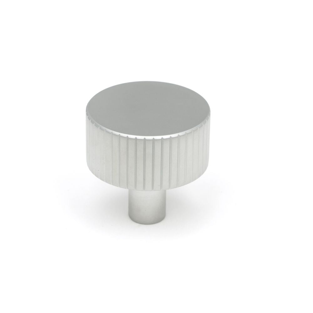 High quality image of From The Anvil - Satin Chrome Judd Cabinet Knob - 32mm (No rose) | Sku. 50416 | Trade Door Handles, Kendal.