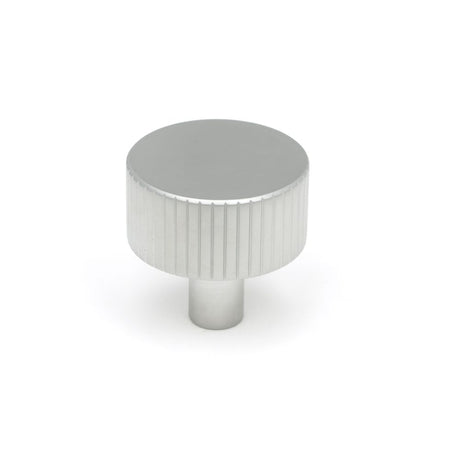 High quality image of From The Anvil - Satin Chrome Judd Cabinet Knob - 32mm (No rose) | Sku. 50416 | Trade Door Handles, Kendal.