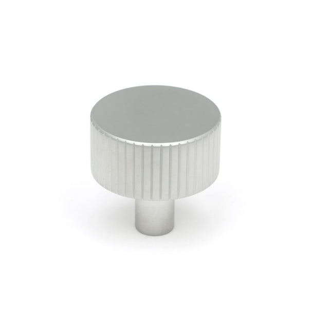 High quality image of From The Anvil - Satin Chrome Judd Cabinet Knob - 32mm (No rose) | Sku. 50416 | Trade Door Handles, Kendal.