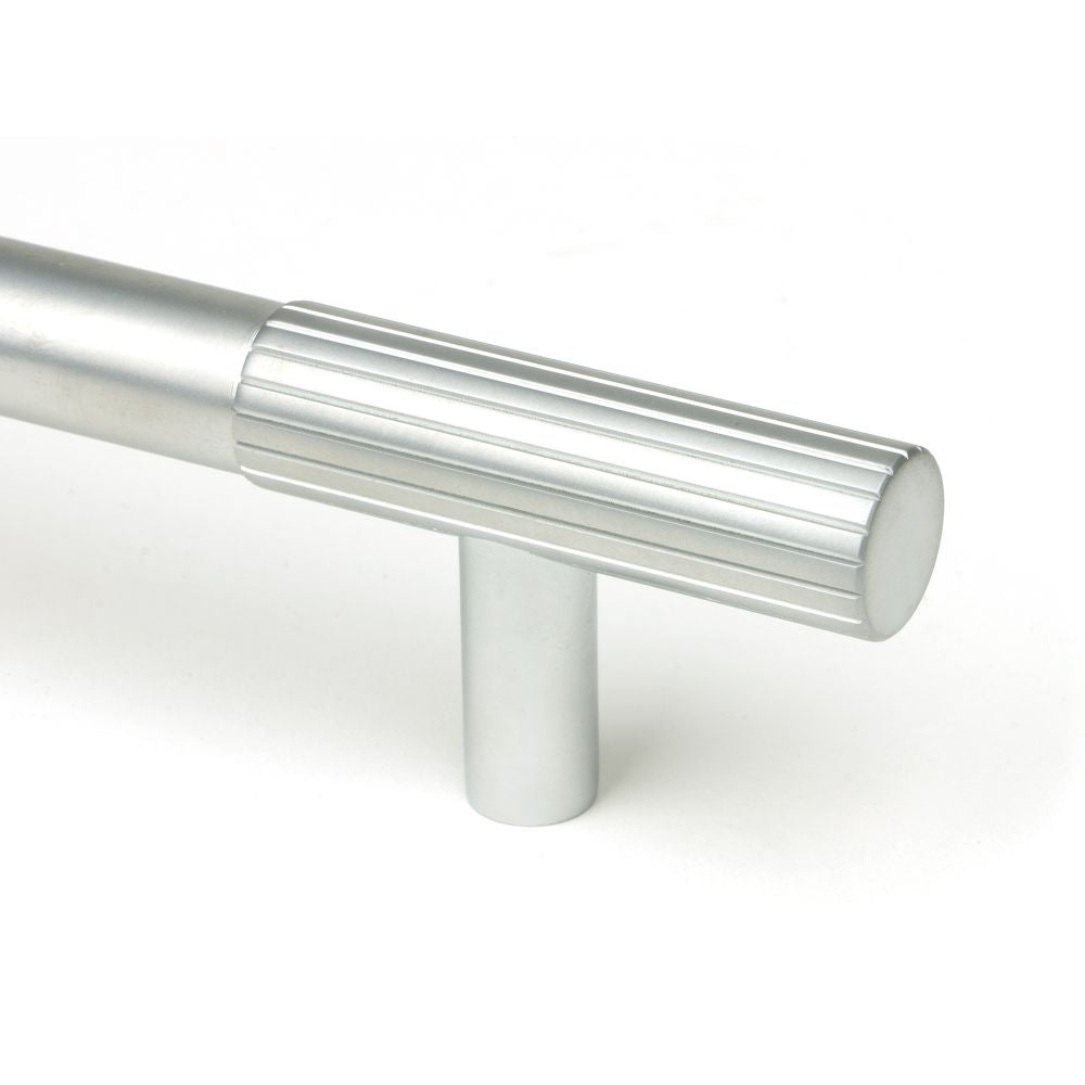 This is an image showing From The Anvil - Satin Chrome Judd Pull Handle - Small available from trade door handles, quick delivery and discounted prices