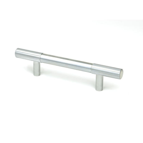 This is an image showing From The Anvil - Satin Chrome Judd Pull Handle - Small available from trade door handles, quick delivery and discounted prices