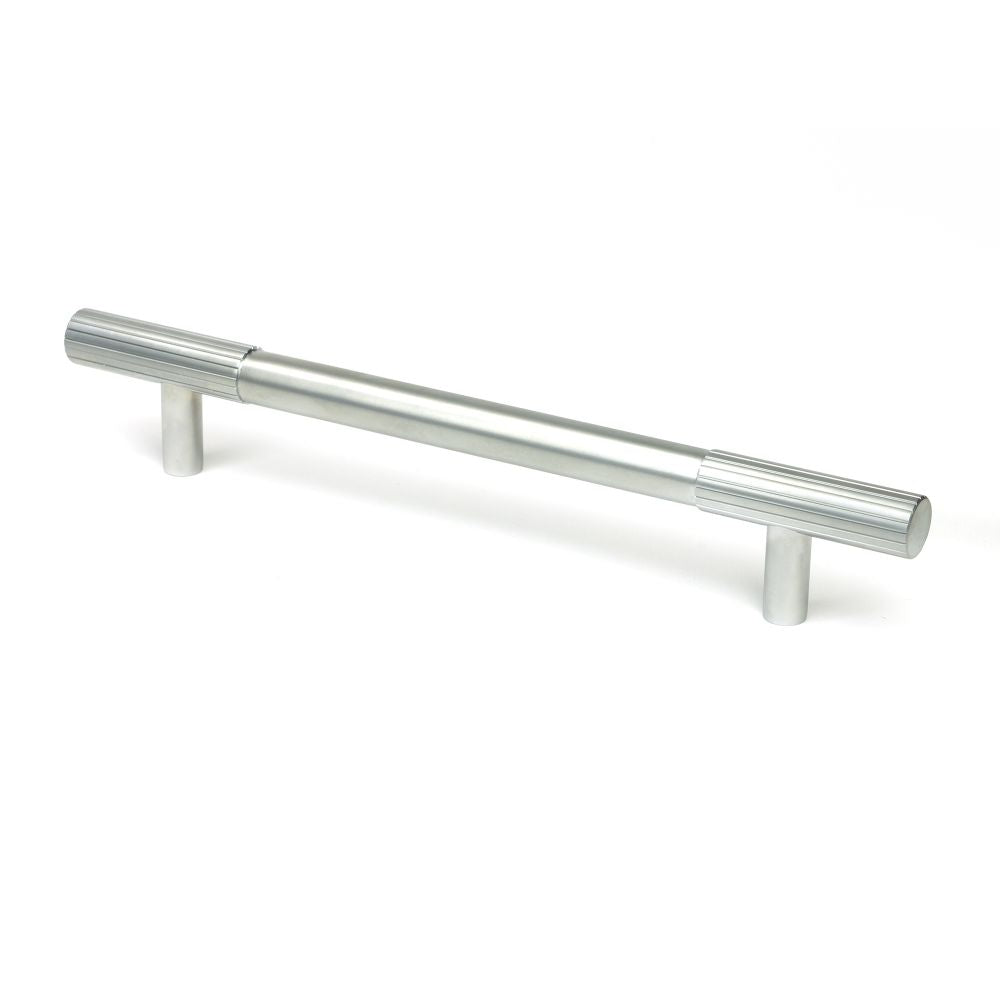 This is an image showing From The Anvil - Satin Chrome Judd Pull Handle - Medium available from trade door handles, quick delivery and discounted prices