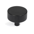 This is an image showing From The Anvil - Matt Black Judd Cabinet Knob - 38mm (No rose) available from trade door handles, quick delivery and discounted prices