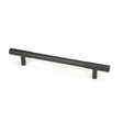 This is an image showing From The Anvil - Matt Black Judd Pull Handle - Medium available from trade door handles, quick delivery and discounted prices