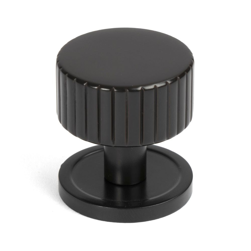 High quality image of From The Anvil - Aged Bronze Judd Cabinet Knob - 32mm (Plain) | Sku. 50451 | Trade Door Handles, Kendal.
