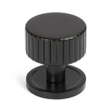 High quality image of From The Anvil - Aged Bronze Judd Cabinet Knob - 32mm (Plain) | Sku. 50451 | Trade Door Handles, Kendal.
