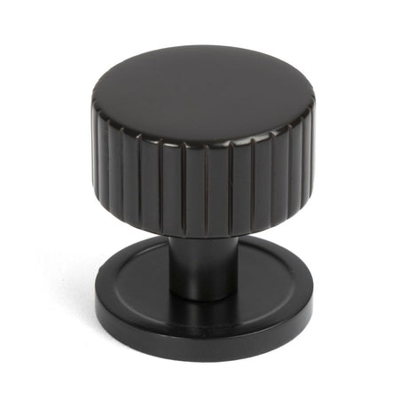 High quality image of From The Anvil - Aged Bronze Judd Cabinet Knob - 32mm (Plain) | Sku. 50451 | Trade Door Handles, Kendal.