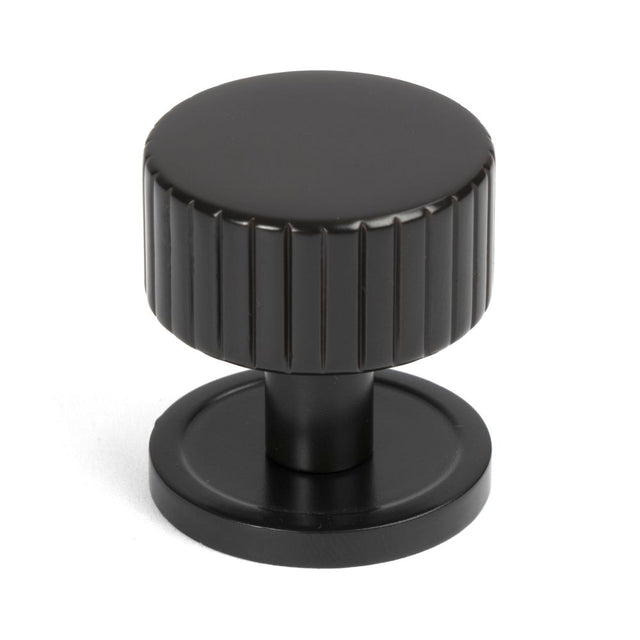 High quality image of From The Anvil - Aged Bronze Judd Cabinet Knob - 32mm (Plain) | Sku. 50451 | Trade Door Handles, Kendal.