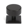 This is an image showing From The Anvil - Aged Bronze Judd Cabinet Knob - 38mm (Square) available from trade door handles, quick delivery and discounted prices