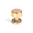 This is an image showing From The Anvil - Polished Bronze Kelso Cabinet Knob - 25mm (Plain) available from trade door handles, quick delivery and discounted prices