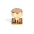 This is an image showing From The Anvil - Polished Bronze Kelso Cabinet Knob - 25mm (Square) available from trade door handles, quick delivery and discounted prices