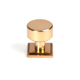 This is an image showing From The Anvil - Polished Bronze Kelso Cabinet Knob - 25mm (Square) available from trade door handles, quick delivery and discounted prices