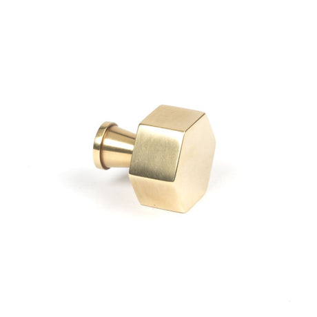 This is an image showing From The Anvil - Polished Brass Kahlo Cabinet Knob - 25mm available from trade door handles, quick delivery and discounted prices