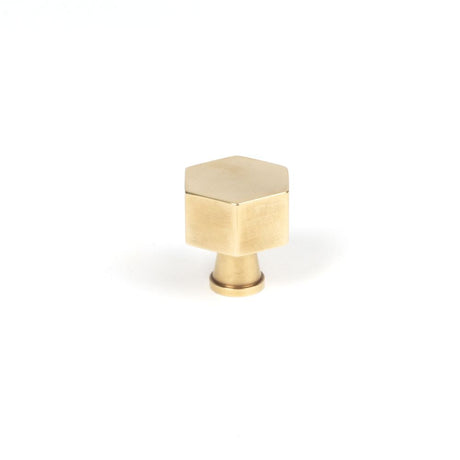 This is an image showing From The Anvil - Polished Brass Kahlo Cabinet Knob - 25mm available from trade door handles, quick delivery and discounted prices