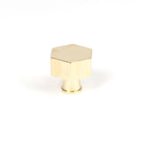 This is an image showing From The Anvil - Polished Brass Kahlo Cabinet Knob - 32mm available from trade door handles, quick delivery and discounted prices