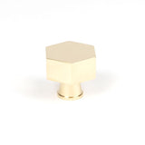 This is an image showing From The Anvil - Polished Brass Kahlo Cabinet Knob - 38mm available from trade door handles, quick delivery and discounted prices