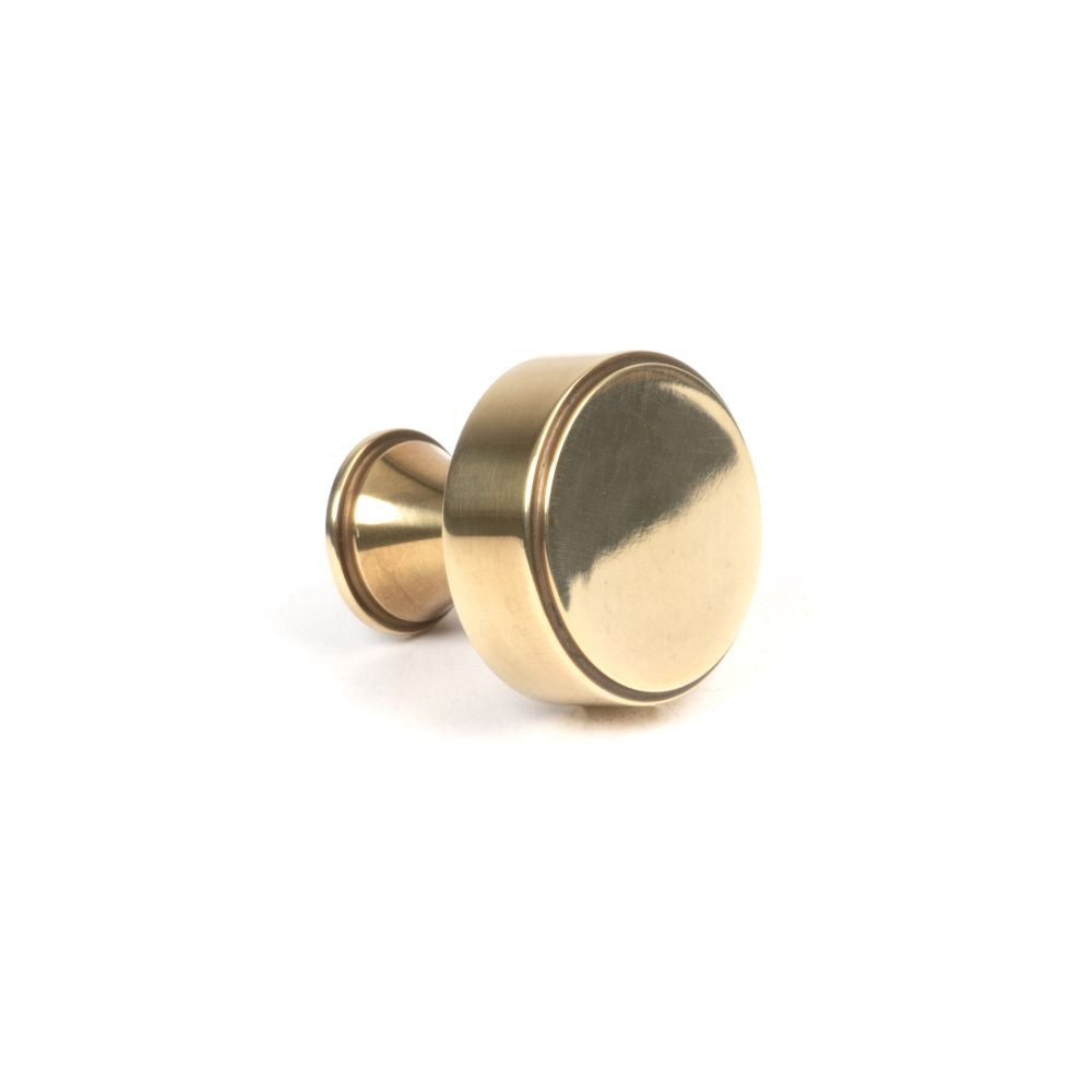 This is an image showing From The Anvil - Aged Brass Scully Cabinet Knob - 25mm available from trade door handles, quick delivery and discounted prices