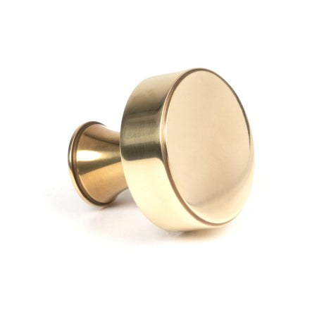 This is an image showing From The Anvil - Aged Brass Scully Cabinet Knob - 38mm available from trade door handles, quick delivery and discounted prices