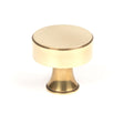 This is an image showing From The Anvil - Aged Brass Scully Cabinet Knob - 38mm available from trade door handles, quick delivery and discounted prices