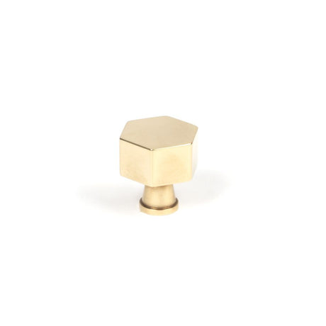 This is an image showing From The Anvil - Aged Brass Kahlo Cabinet Knob - 25mm available from trade door handles, quick delivery and discounted prices