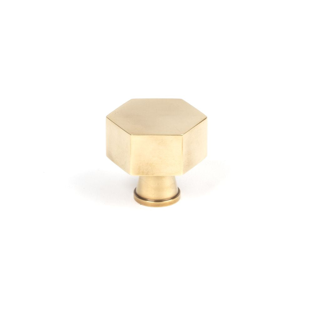 This is an image showing From The Anvil - Aged Brass Kahlo Cabinet Knob - 32mm available from trade door handles, quick delivery and discounted prices