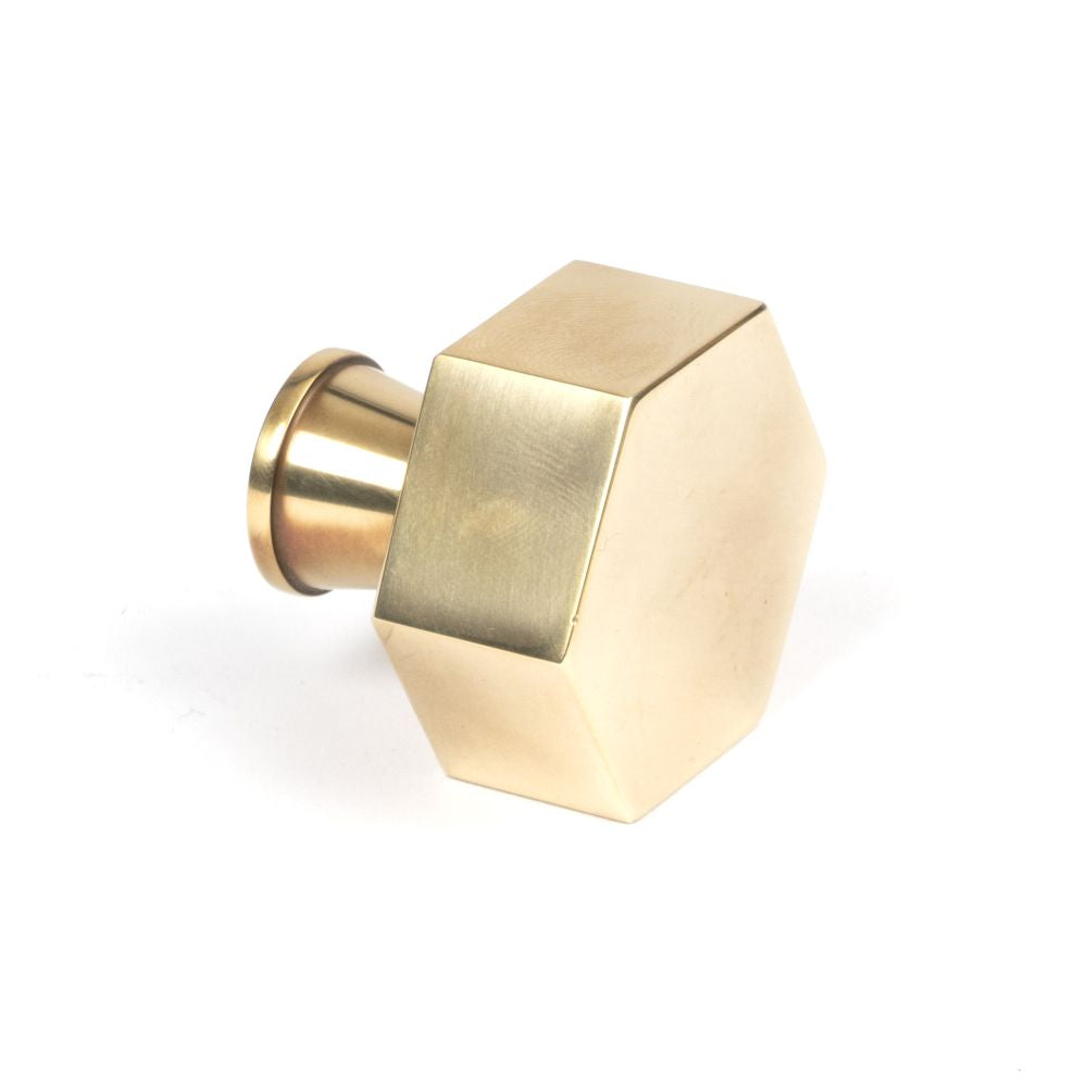 This is an image showing From The Anvil - Aged Brass Kahlo Cabinet Knob - 38mm available from trade door handles, quick delivery and discounted prices