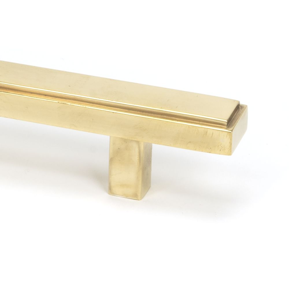 This is an image showing From The Anvil - Aged Brass Scully Pull Handle - Small available from trade door handles, quick delivery and discounted prices