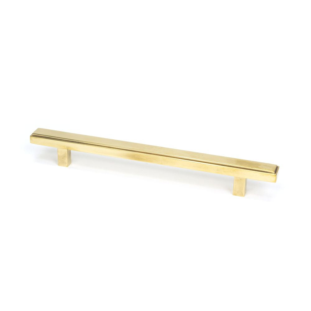 This is an image showing From The Anvil - Aged Brass Scully Pull Handle - Medium available from trade door handles, quick delivery and discounted prices