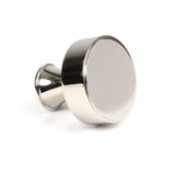 This is an image showing From The Anvil - Polished Nickel Scully Cabinet Knob - 38mm available from trade door handles, quick delivery and discounted prices