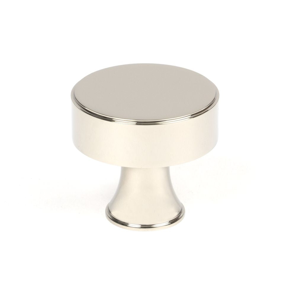 High quality image of From The Anvil - Polished Nickel Scully Cabinet Knob - 38mm | Sku. 50514 | Trade Door Handles, Kendal.
