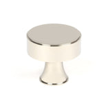High quality image of From The Anvil - Polished Nickel Scully Cabinet Knob - 38mm | Sku. 50514 | Trade Door Handles, Kendal.