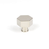 This is an image showing From The Anvil - Polished Nickel Kahlo Cabinet Knob - 32mm available from trade door handles, quick delivery and discounted prices