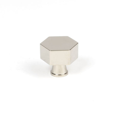 This is an image showing From The Anvil - Polished Nickel Kahlo Cabinet Knob - 32mm available from trade door handles, quick delivery and discounted prices