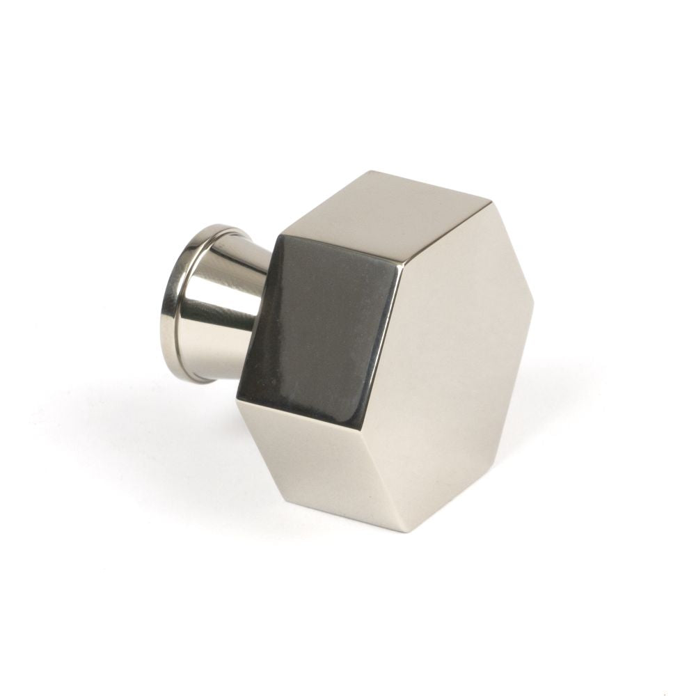 This is an image showing From The Anvil - Polished Nickel Kahlo Cabinet Knob - 38mm available from trade door handles, quick delivery and discounted prices
