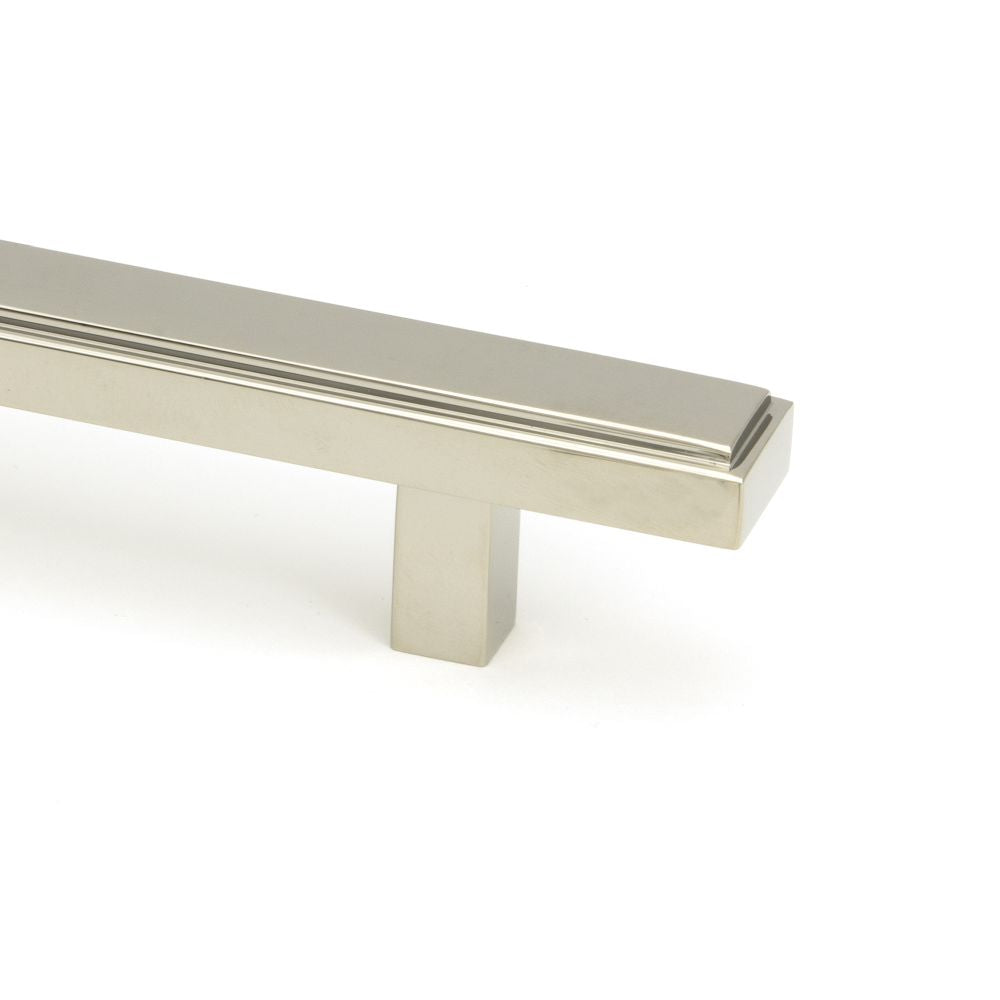 This is an image showing From The Anvil - Polished Nickel Scully Pull Handle - Small available from trade door handles, quick delivery and discounted prices