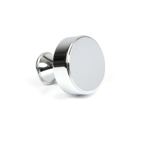 This is an image showing From The Anvil - Polished Chrome Scully Cabinet Knob - 32mm available from trade door handles, quick delivery and discounted prices