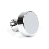 This is an image showing From The Anvil - Polished Chrome Scully Cabinet Knob - 38mm available from trade door handles, quick delivery and discounted prices