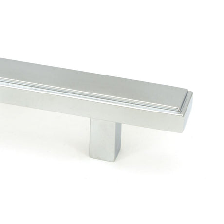 This is an image showing From The Anvil - Polished Chrome Scully Pull Handle - Small available from trade door handles, quick delivery and discounted prices