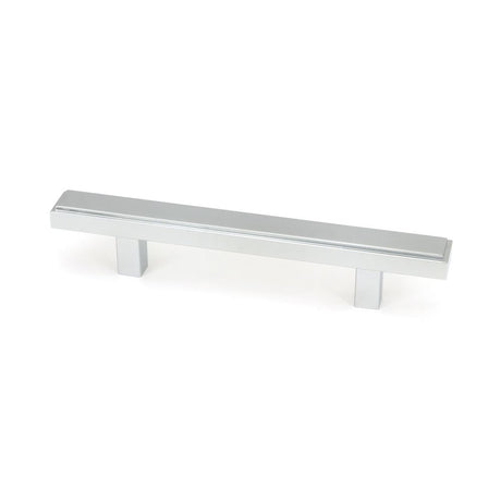 This is an image showing From The Anvil - Polished Chrome Scully Pull Handle - Small available from trade door handles, quick delivery and discounted prices
