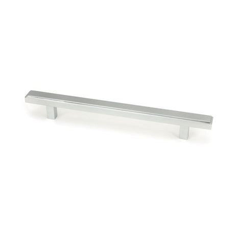 This is an image showing From The Anvil - Polished Chrome Scully Pull Handle - Medium available from trade door handles, quick delivery and discounted prices