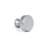 This is an image showing From The Anvil - Satin Chrome Scully Cabinet Knob - 25mm available from trade door handles, quick delivery and discounted prices