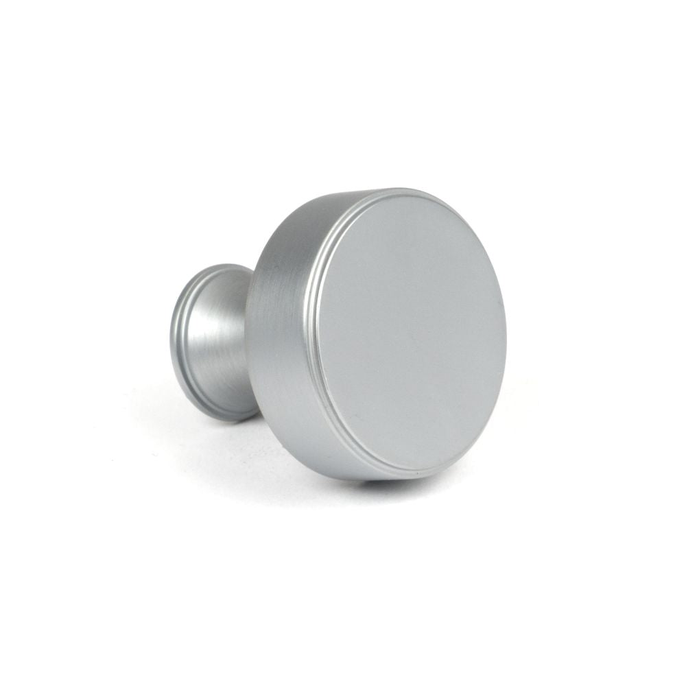 This is an image showing From The Anvil - Satin Chrome Scully Cabinet Knob - 32mm available from trade door handles, quick delivery and discounted prices