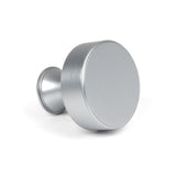 This is an image showing From The Anvil - Satin Chrome Scully Cabinet Knob - 38mm available from trade door handles, quick delivery and discounted prices