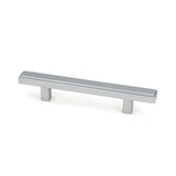 This is an image showing From The Anvil - Satin Chrome Scully Pull Handle - Small available from trade door handles, quick delivery and discounted prices