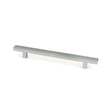 This is an image showing From The Anvil - Satin Chrome Scully Pull Handle - Medium available from trade door handles, quick delivery and discounted prices