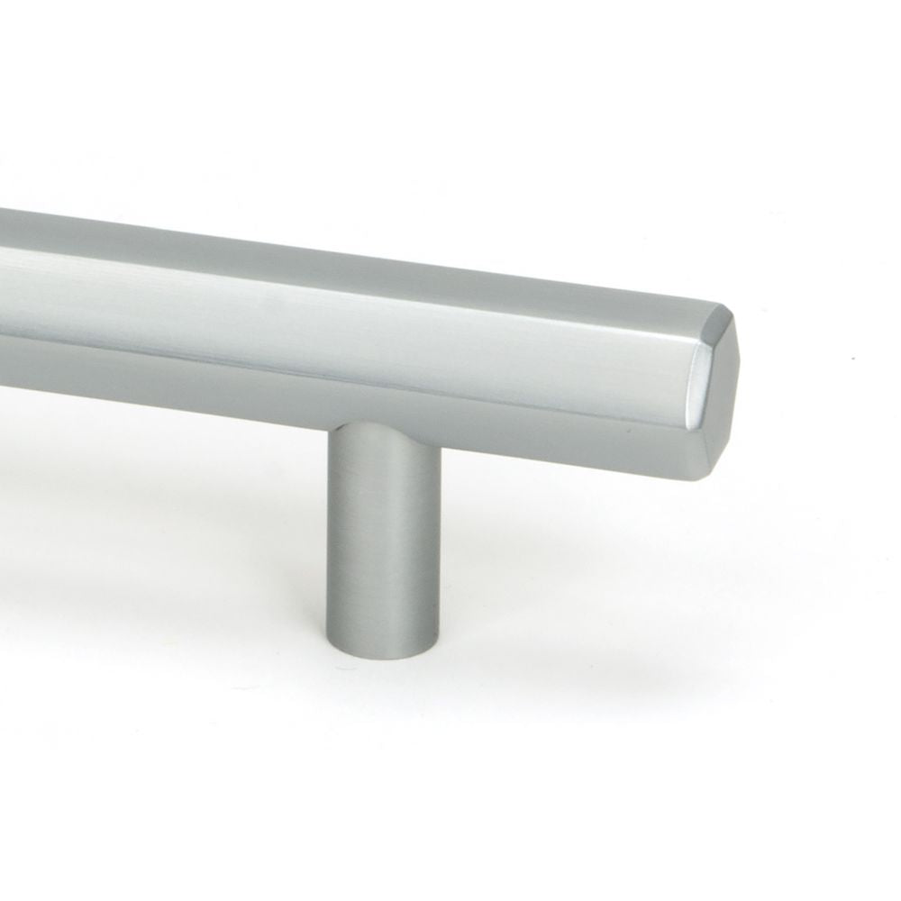 This is an image showing From The Anvil - Satin Chrome Kahlo Pull Handle - Small available from trade door handles, quick delivery and discounted prices