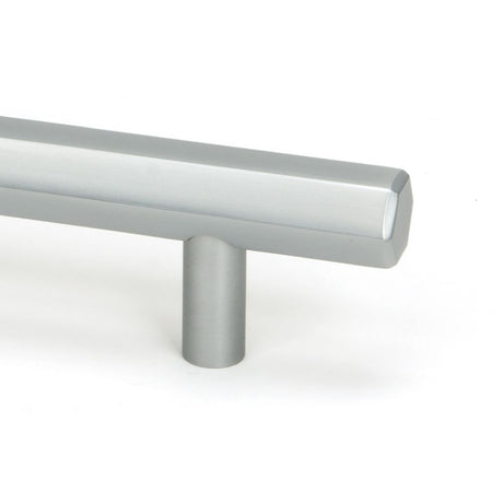 This is an image showing From The Anvil - Satin Chrome Kahlo Pull Handle - Medium available from trade door handles, quick delivery and discounted prices